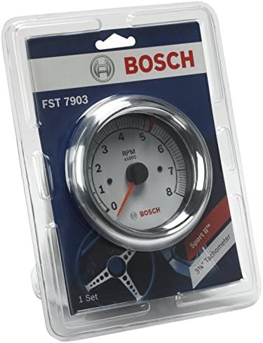 Оборотомер Actron Bosch SP0F000020 Sport II 3-3/8 (бял циферблат, хром bezel)