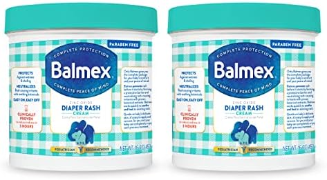 Крем за обриви Balmex Complete Protection Бебе оксидом цинк + Успокояващи растителни съставки, 16 унции, опаковки