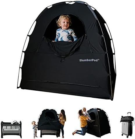 Преносим калъф за бебешко креватче SlumberPod 3.0 Sleep Pod с затемняющим балдахин, място за Спане и за деца от 4