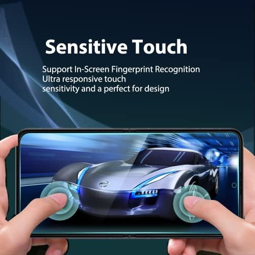 [2] Защитно фолио за екрана, съвместим с Samsung Galaxy Z Flip 4, вътрешна филм от TPU, [Без мехурчета] [Защита