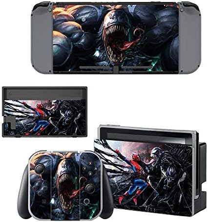Комплект обшивки игрова конзола Lite Black Spider Movie HD Предна Защитна Лента с Печат за конзола, Стикер се