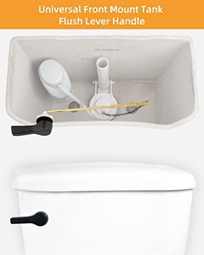 Универсална дръжка за тоалетна с предно монтиране Hibbent, 2 опаковки, работа на смени Дръжка за Лост тоалетните