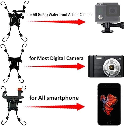 Pmsanzay Универсалната екшън камера, 3 в 1 с защитната стена на звено на веригата за екшън камери/цифрови фотоапарати/смартфон