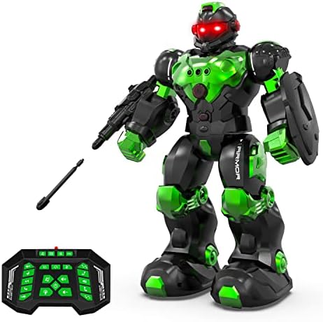 Играчки с Дистанционно Управление STEMTRON, един Интелигентен Полицай Робот 2,4 G и Розовата Играчка-Робот-Куче, с Дистанционно