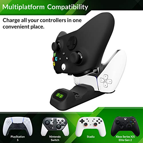 Зарядно устройство за контролер Orzly Xbox Series X|S, Двойно Зарядно устройство, Поставка за контролер USB Type-C за Xbox