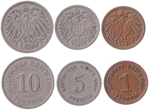 4 Монети от Германия | Колекция немски набор от монети 50 Пфеннигов 3 200 500 Марки | В обращение 1919-1923