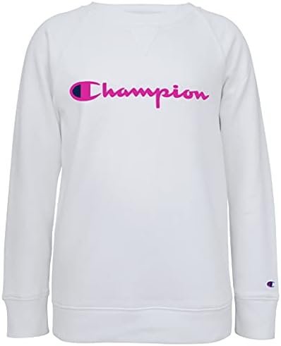 Champion Heritage / Класически мек вълнен плат Пуловер За момичета, Hoody с кръгло деколте, Детски Дрехи