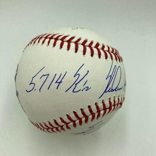 Нолан Райън Подписа Бейзболни топки с големи Букви STAT Baseball PSA DNA Graded GEM MINT 10 - Бейзболни топки с автографи