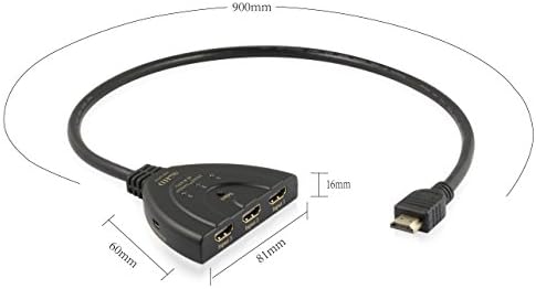 Преминете опашка ViewHD UHD HDMI 3x1 | HDMI v2.0 | 4K @ 60 hz / 60 кадъра в секунда | HDR | HDCP 2.2 | 18 Gbit|с / Модел: