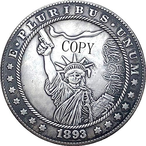 Монета Challenge Hobo Никел 1893-Те години САЩ Morgan Dollar Монета Копие от Тип 217 Копие Подарък за Него Колекция от