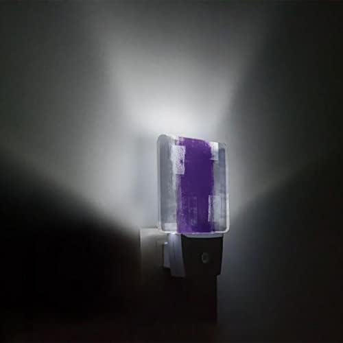 Лека нощ за деца, Виолетово-Сив Модерен Абстрактен Художествен Геометричен Led лека нощ, - Вградени в Стената с Датчици