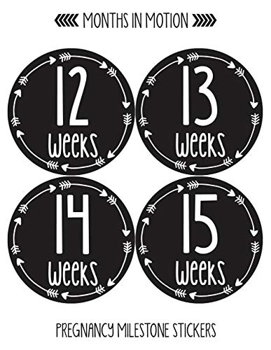Месеци в движение Бременност Седмични стикери за растежа на корема - седмица след Седмица Бременна Очаква фотосесия