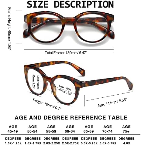 LOUOL 4 Опаковки Ридеров за жени, Очила за четене, Блокиране на Синя Светлина, Анти-UV-Лъчи, Отблясъци Усталостные Очила,