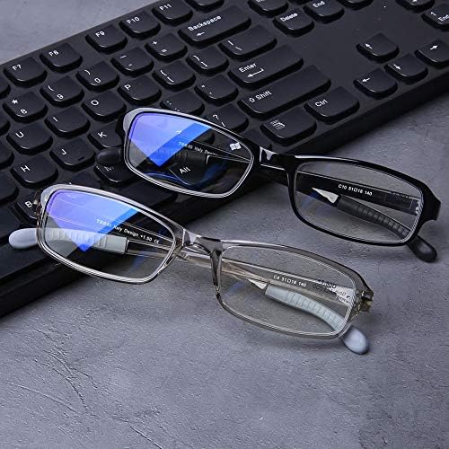 DOOViC 2 Опаковки Ридеров, Блокер Синя Светлина Очила За Четене, Силата на 1,25, Гъвкави и Леки, Срещу Пренапрежение на Очите,