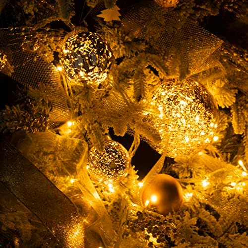 Много Голям Висящ Небьющийся Коледа Топка, Прозрачна Декорация за Коледни Топки 3,14 инча, Декоративен Ртутный Топка с Куки