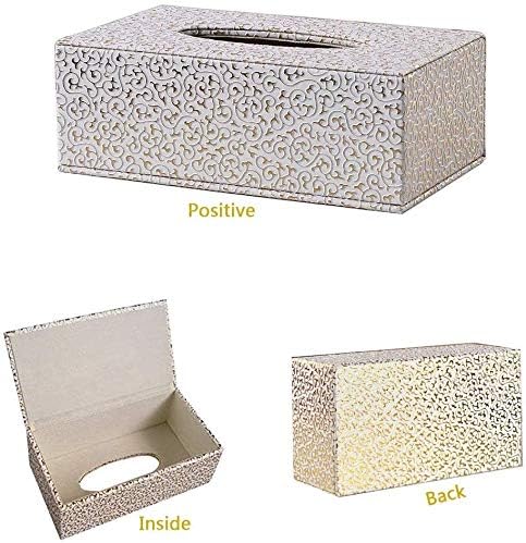Кутия за Салфетки, Кутия За Салфетки Държач За кърпички Правоъгълна Кубическая Делото Златисто-Цветове, Подходящи За хотели