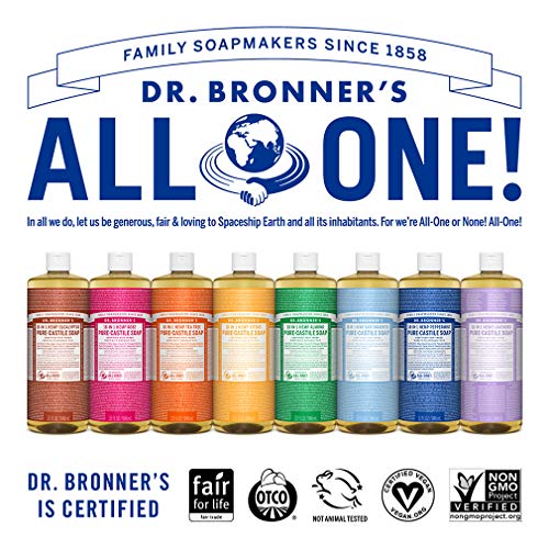 Dr. Bronner's - Течен сапун от чиста Кастилска (детско без мирис, 32 грама, 2 опаковки) - Произведено на базата на органични