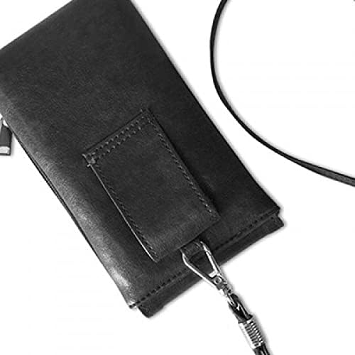 Черен Лъв На Изображението На Животното Телефон В Чантата Си Портфейл Окачен Мобилен Калъф Черен Джоба