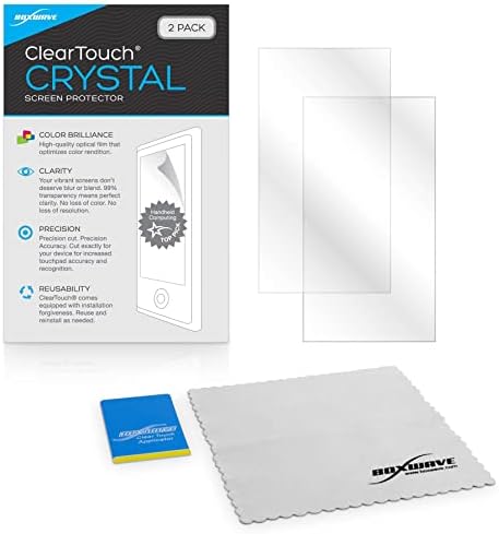 Защитно фолио за екрана Clover Mini (Защитно фолио за екрана от BoxWave) - ClearTouch Crystal (2 опаковки), HD филм