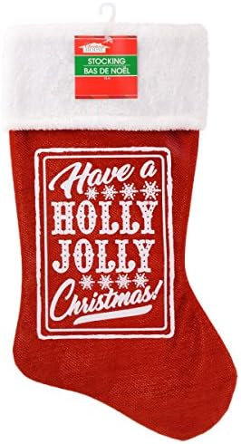 3 Опаковка: Блестящи чорапи Коледа House с принтом Sentiments, 18 инча.
