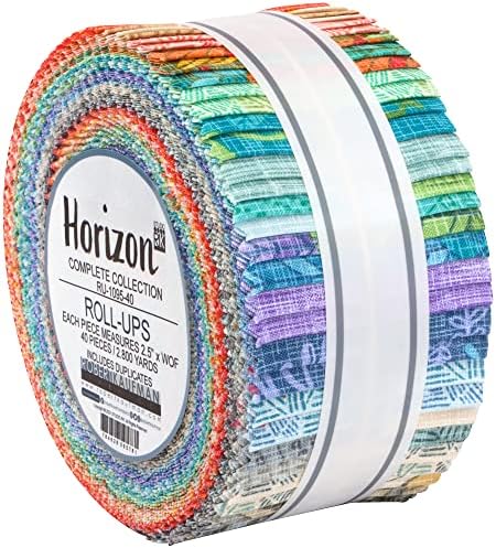 Horizon Търкалят 40 2,5-инчови ивици желейного на рула Robert Kaufman Fabrics BG-1095-40