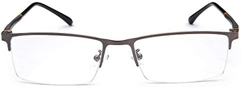 Фотохромичните Сиви Очила за четене в Половината на Рамка + 4,50 Здравина Мъжки слънчеви Очила за четене в синя Рамка