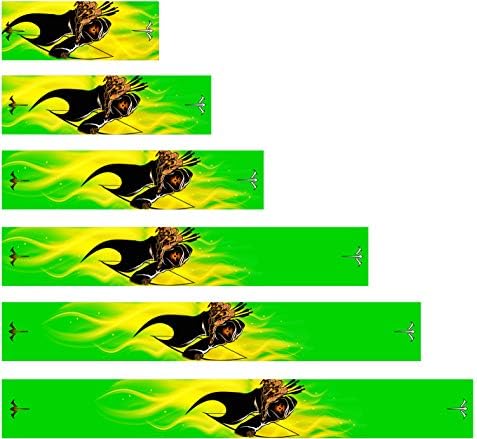 Стрелба с Лък Бяла Вода, Без Ламиниране Зелен Мрачен Reaper Пламък Огнен Стрела Тайна 15 Бр Изберете Дължина Ширина
