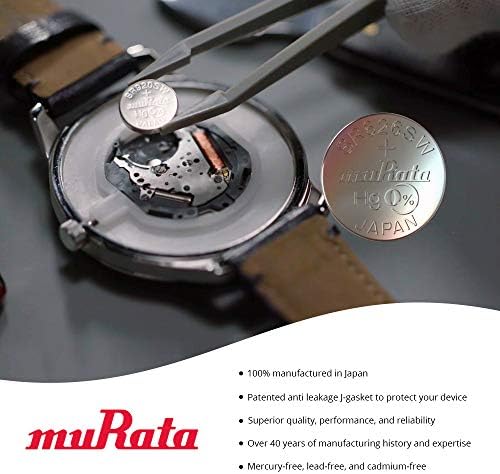 Батерия Murata 395/399 SR927/W/SW с оксидом сребро 1,55 В продължение на часове с кнопочным елемент (5 батерии)