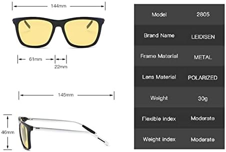 Dexlary Очила за Нощно Виждане За Шофиране С Антирефлексно Покритие UV400 Поляризирани Очила за Мъже, Жени, Колоездене,