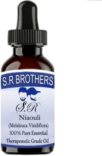 S. R Brothers Niaouli (Melaleuca Viridiflora) От Чисто и Натурално Етерично масло Терапевтичен клас с Капкомер