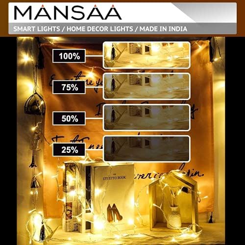 MANSAA 300 led лампа за пердета, 8 режима на осветление, страхотна Блестящо Струнни инструменти осветителни тела, Сватба парти,