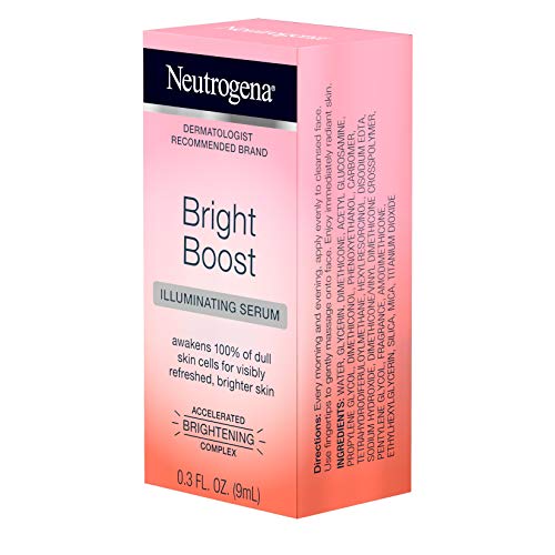 Осветляющая серум за лице Neutrogena Bright Boost с Неоглюкозамином и екстракт от куркума за изравняване тона на кожата,