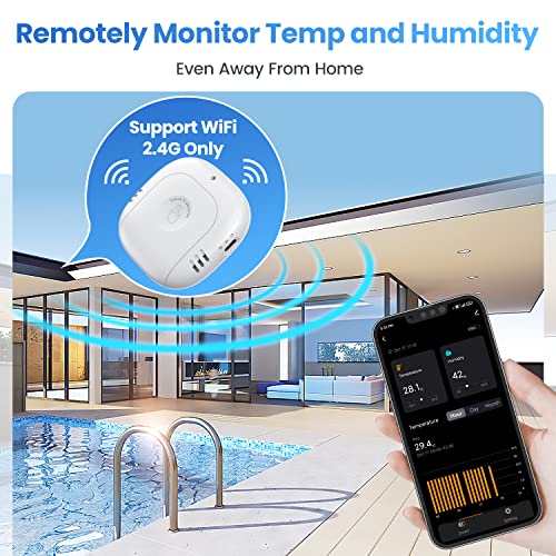 WiFi Датчик за температура Умно Дистанционно управление следи температурата на актуализиране в реално време и съхраняването