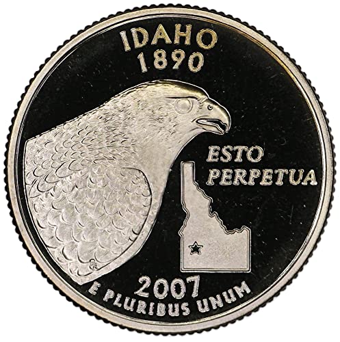 Монетен двор на САЩ с разбивка четвърт Айдахо 2007 г.