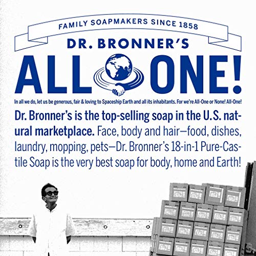 Dr. Bronner's - Течен сапун Pure-Castile (опаковка от 32 унции) с бадеми, цитрусови и чайным дърво - Произведено на базата на