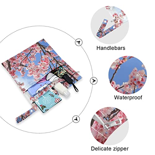 Чанта за влажни сушене Yoshino Cherry Blossoms, Пелените за многократна употреба, Чанта за Влажни сушене Бански костюми,
