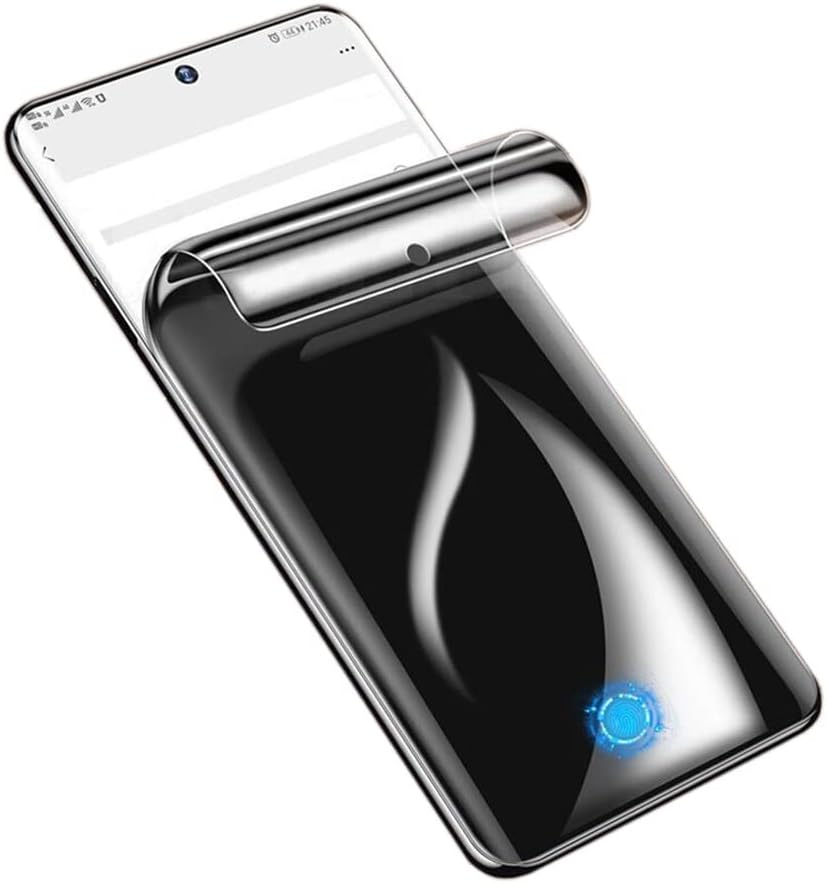 Гидрогелевая защитно фолио PORRVDP Privacy за Samsung Galaxy S21 FE 5G, 2 бр, Антишпионская Мека Защитно фолио от TPU