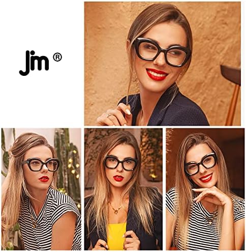 Очила за четене JM 3 Pack Cateye, Блокер Синя светлина Компютърен Четец за жени и мъже
