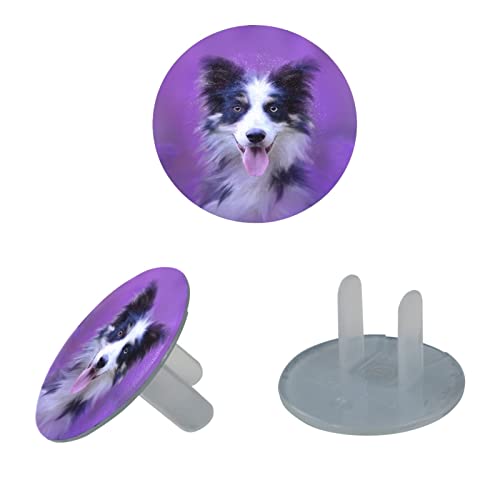 Капачки за контакти Сладък Puppy Dog Purple Land 24 Бр. - Защитни капачки за контакти, за деца – Здрави и устойчиви – Лесно