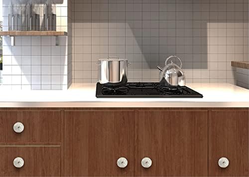 Комплект от 12 Дръжки на гардероба Керамични Чекмеджето на Кухненския шкаф Врата копчето Шкафа с Диаметър от 2.0 (50 mm),