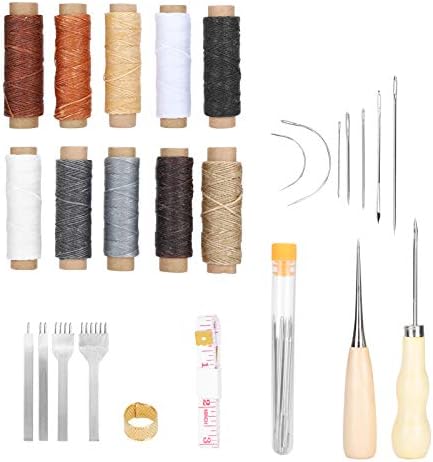 Комплект за ремонт на кожата Fdit, Работни Инструменти за Обработка на кожа, Солидни Инструменти за Ремонт