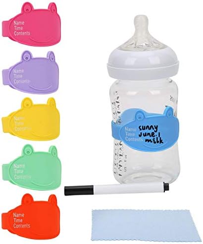 Етикети за бебешки бутилки за Дневни грижи, Трайни, за Многократна употреба, Подходящ за запис, От Хранително-силикон,