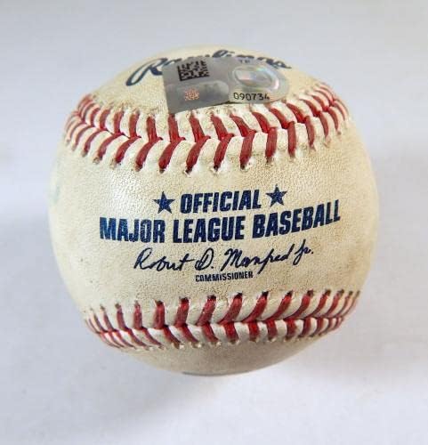 2021 Торонто Блу Джейс Марлинс Използвана Бейзбол Роби Рей Мигел Рохас Фал - Използваните бейзболни топки