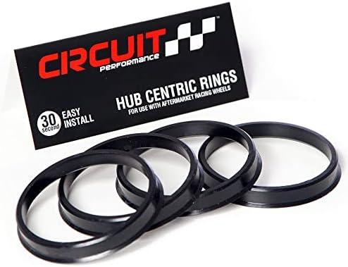 Пръстени за центриране ступиц Circuit Performance (4 групи) - Пръстен от черен найлон от 108 до 87,1 мм - Съвместима