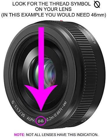 Сенник за обектив обектива (под формата на лоба) за Canon EOS Rebel T7i (67 мм)