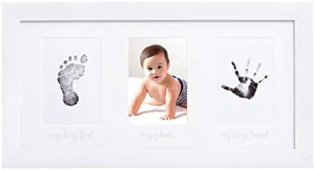 Рамка за снимка за спомен за детето Tiny Ideas и Набор от мастила за създаване на Отпечатък на ръка или вдлъбнатина на краката