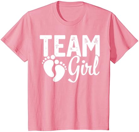 Розова Тениска за момичета от отбора, разкривайки пол