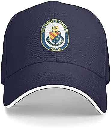 Бейзболна шапка henjoke Флот USS Самуил Б. Roberts FFG 58 Тъмно Синьо Регулируема Папина Шапка за ветерани