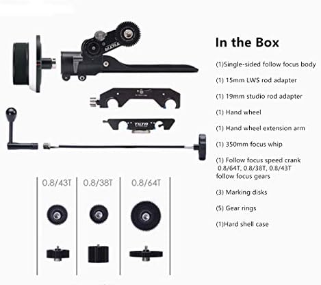 Комплект за едностранно фокусиране TILTA FF-T05 Cinema Follow Focus kit (с защитен калъф) за огледално-рефлексни,