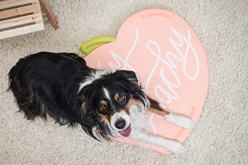 Определяне на домашни животни Термична подложка за домашни любимци/Кучета Сладко Stay Peachy Праскова с ефект на